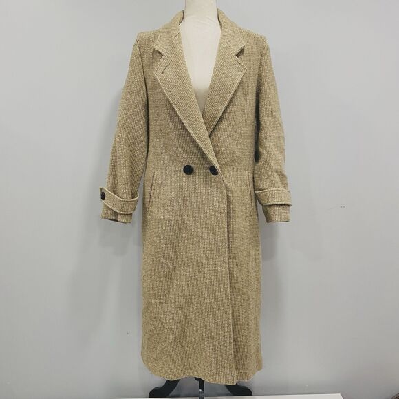 Freddi-Gail Jackets & Blazers - VTG Freddi-Gail M Tan Wmns Union Made ILGWU 100% Wool Trench Overcoat Old Money